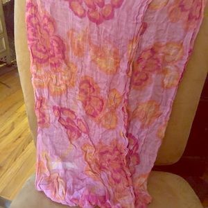 Floral infinity scarf